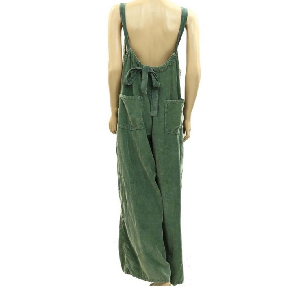 Free People Freebird Corduroy Jumpsuit WideLeg Cozy Sz Large NWOT - Picture 6 of 8